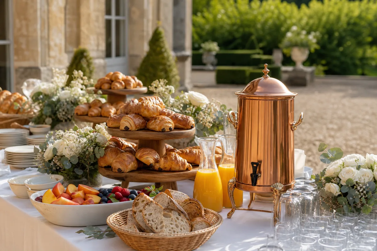 Brunch lendemain de mariage : horaire, menu et quantités