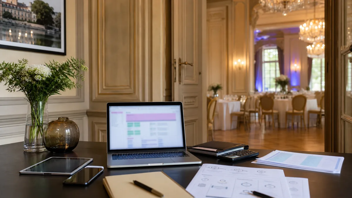 Logiciel gestion événementiel château : guide 2026